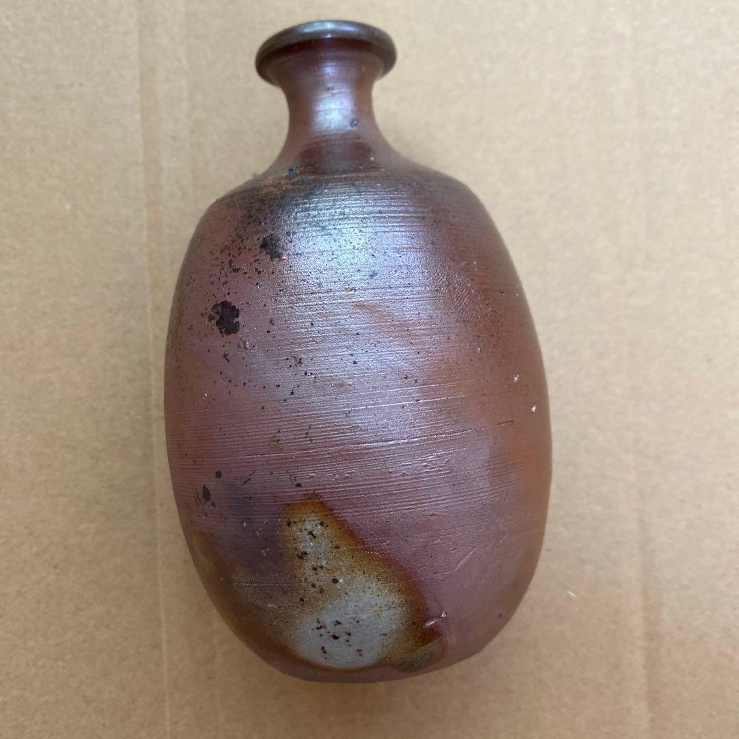 備前焼　原田陶月　共箱　　徳利