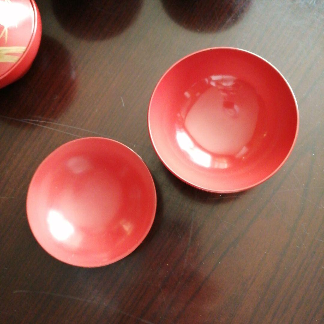 木製漆器　朱塗金彩柳飛鳥文蓋付椀　9客　10.5cm　江戸後期～明治期