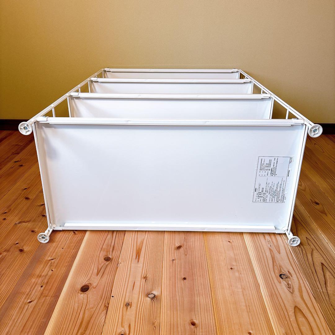 【良品】 無印良品 スチールユニットシェルフ スチール棚セット 中 ワイド 4段