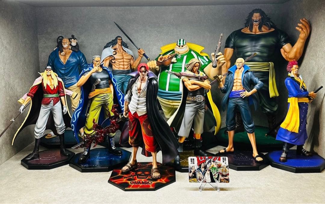 ワンピース 赤髪海賊団 9人 シャンクス無しPOP フィギュア ガレージ