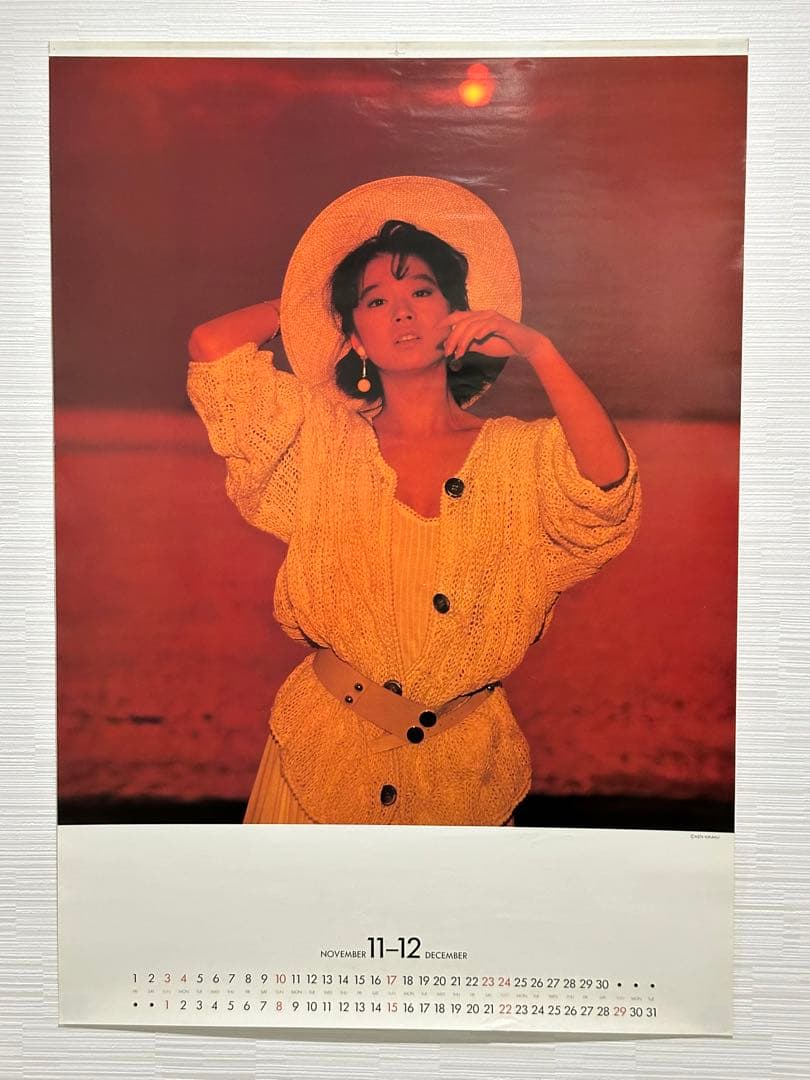希少】中森明菜1985年カレンダーB2サイズ清水清太郎 ポスター昭和
