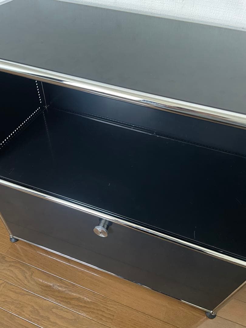 11月15日まで出品 USMハラー　グラファイトブラック　2段シェルフ