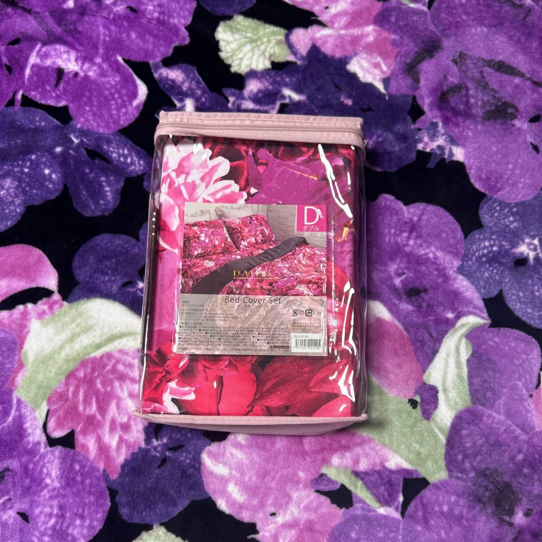 新品未使用品 DAILIC ダブルサイズ 花柄 ベッドカバー ボックスシーツ