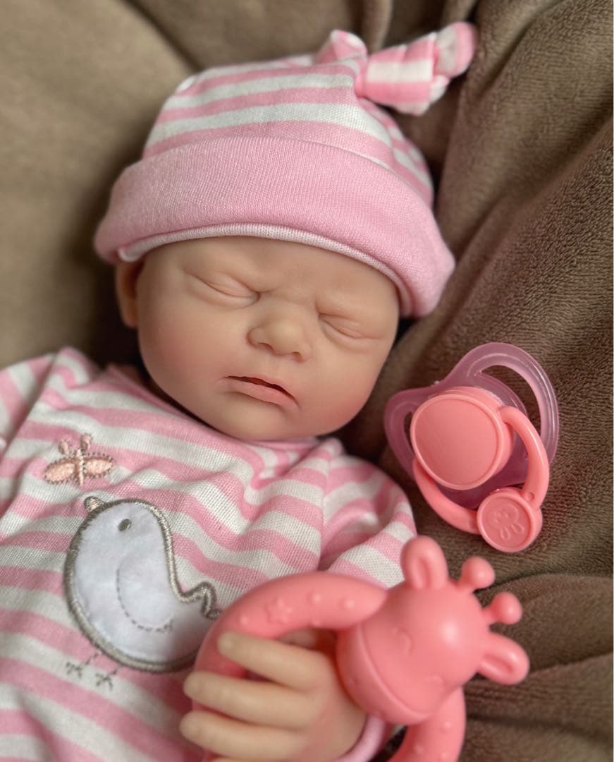 ★新品★リボーンドール フルシリコン可愛いぷるふにゃ女の子30cm