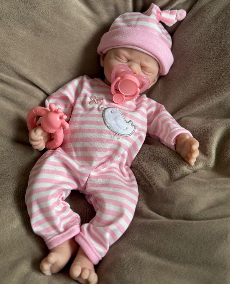 ★新品★リボーンドール フルシリコン可愛いぷるふにゃ女の子30cm