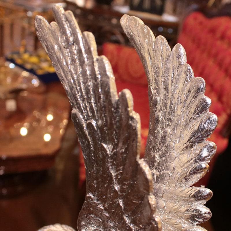 天使のオブジェ シルバーカラー 樹脂製 高さ41cm 銀 143-138 - メルカリ