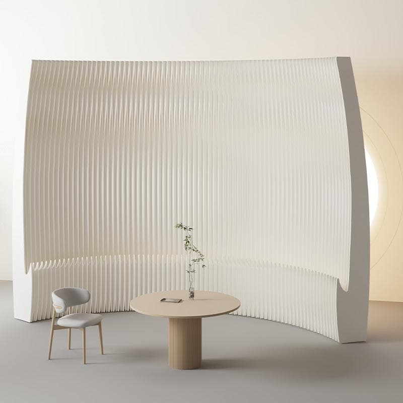 パーテーション間仕切り高さ2ｍ長さ4ｍ-5ｍ組立不要ついたて目隠し区切り屏風