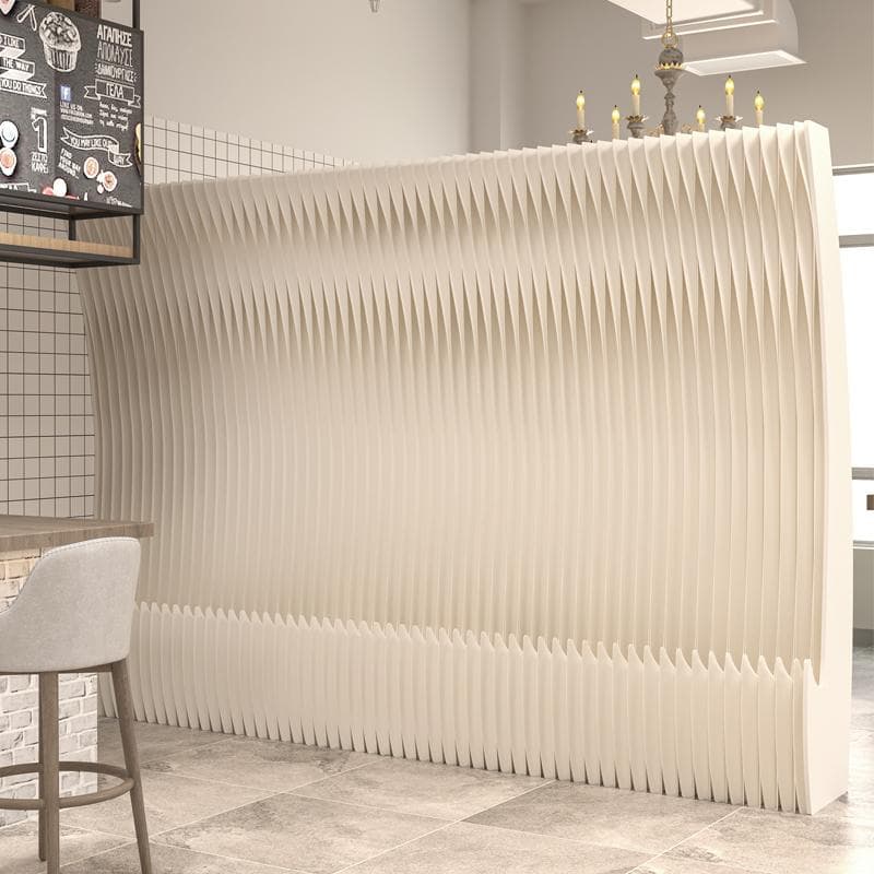 パーテーション間仕切り高さ2ｍ長さ4ｍ-5ｍ組立不要ついたて目隠し区切り屏風