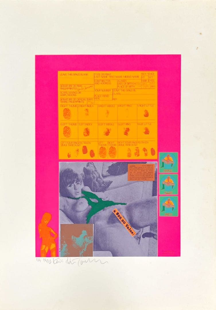 田名網敬一 ゼンマイ仕掛けのマリリン 1972 EA