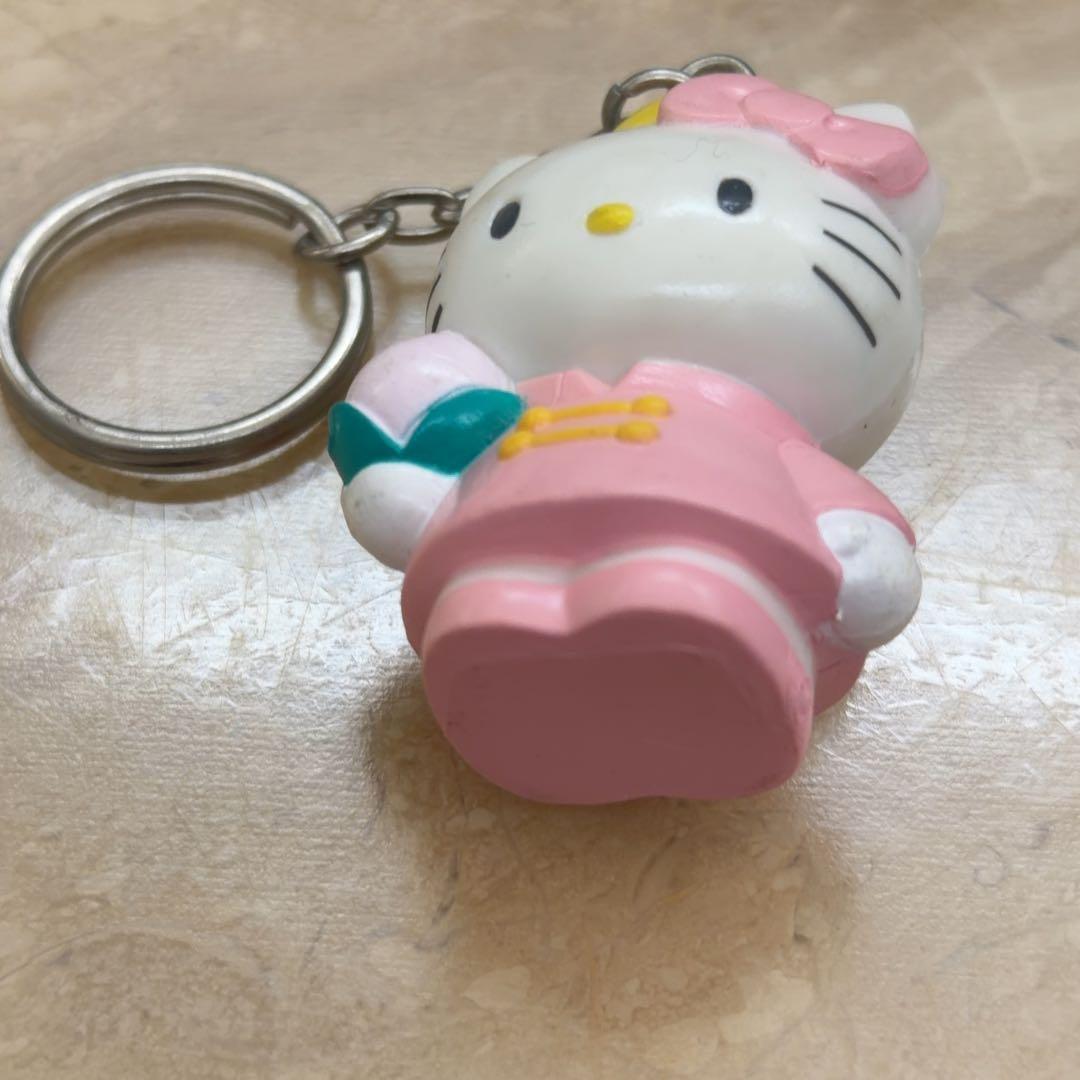 希少】ハローキティ キーホルダー チャイナ服 桃 1998年製 レトロ