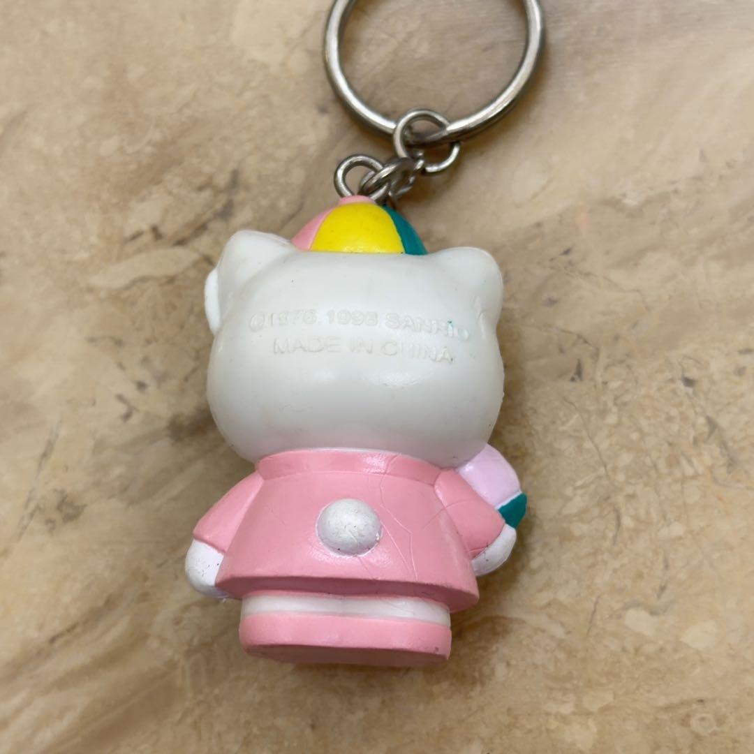 希少】ハローキティ キーホルダー チャイナ服 桃 1998年製 レトロ