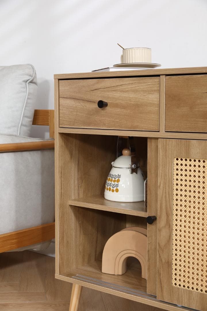 赤字価格！キャビネット収納棚 整理タンス 北欧 木目調 おしゃれ【ナチュラル】