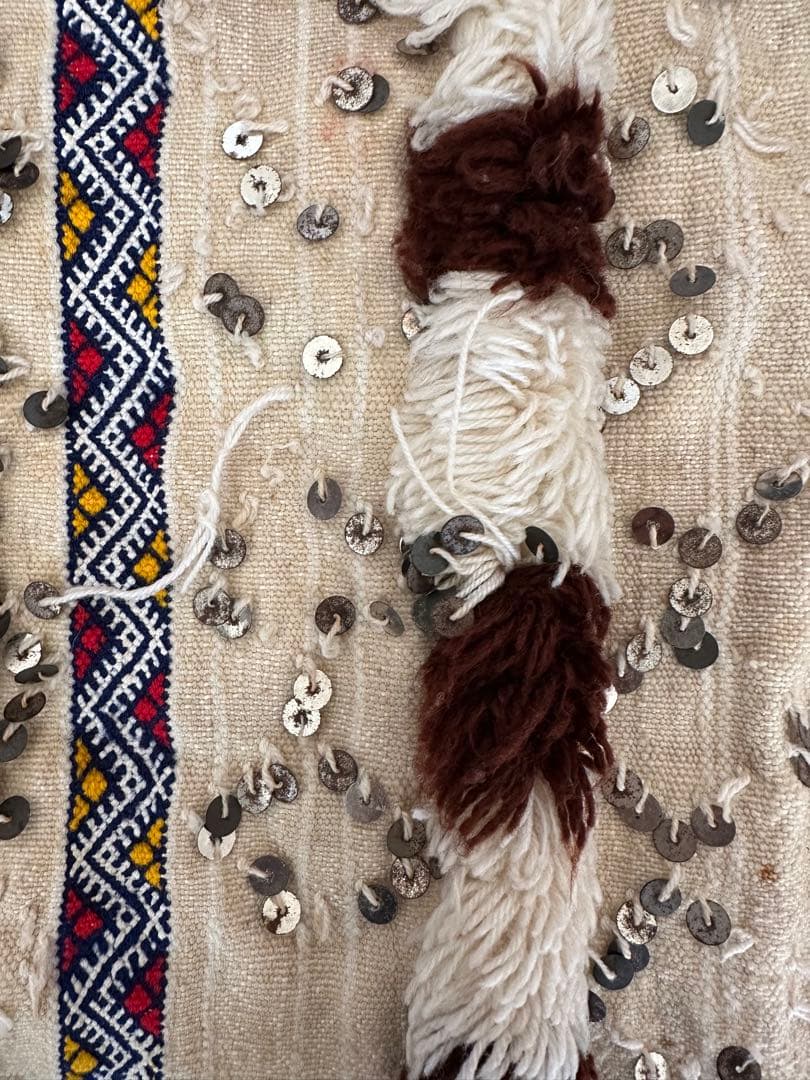 モロッコ現地購入　テキスタイル飾り布