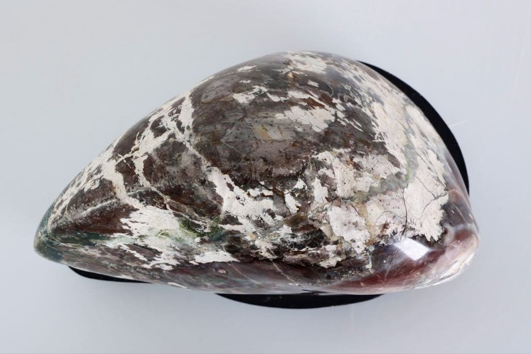 碧玉 ジャスパー 瑪瑙 観賞石 2.2kg 台座付 多色紋様 美石 鑑賞石 飾石