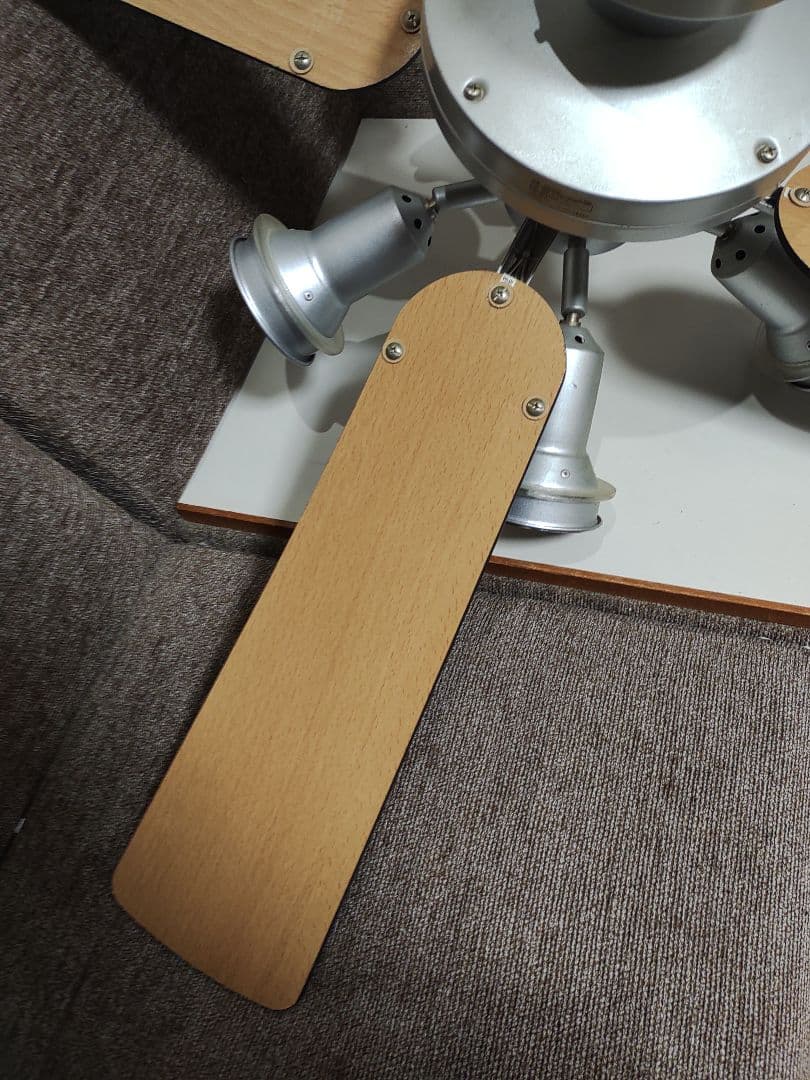 オーデリック シーリングファン 木製ブレード 5灯