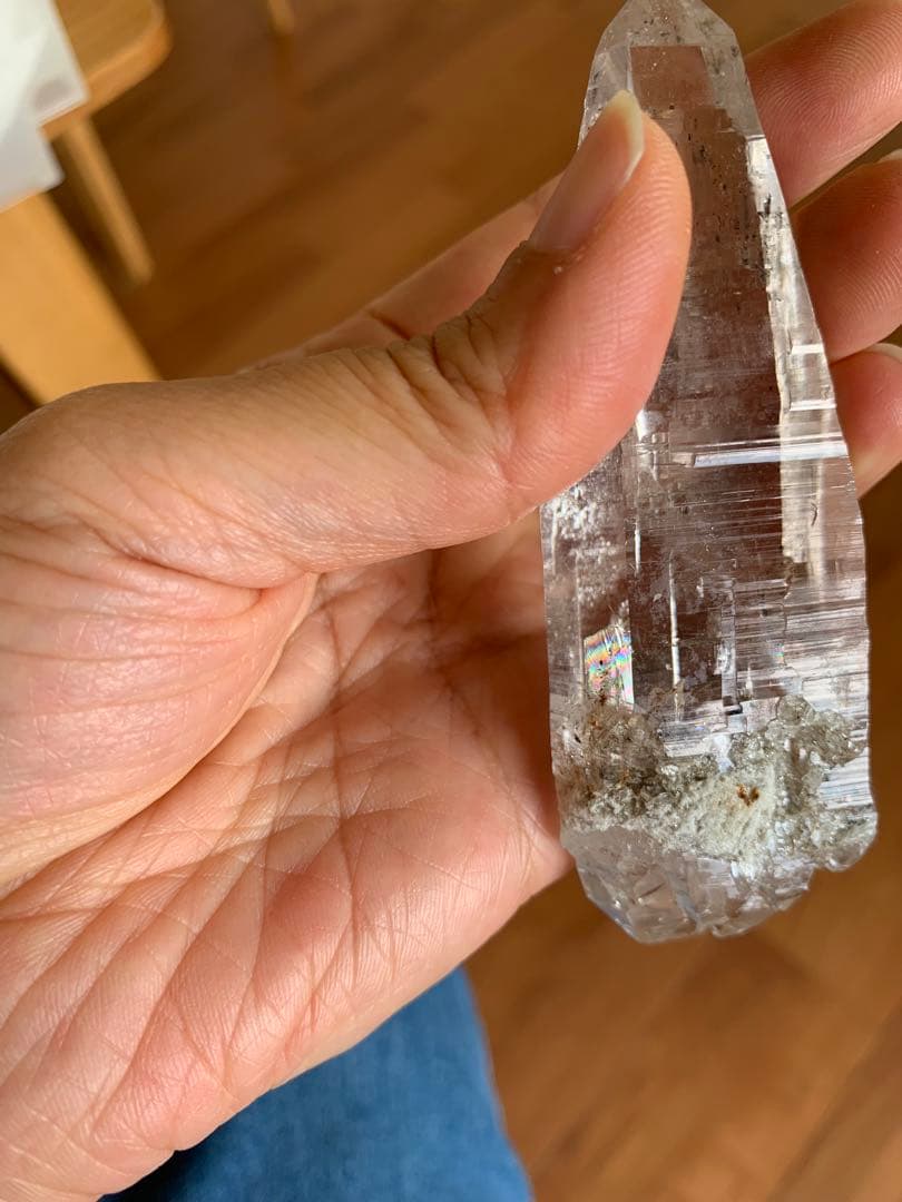 値下げ！ヒマラヤ水晶　パキスタン　 超クリアー　セルフヒールド　ＤＴ　虹あり