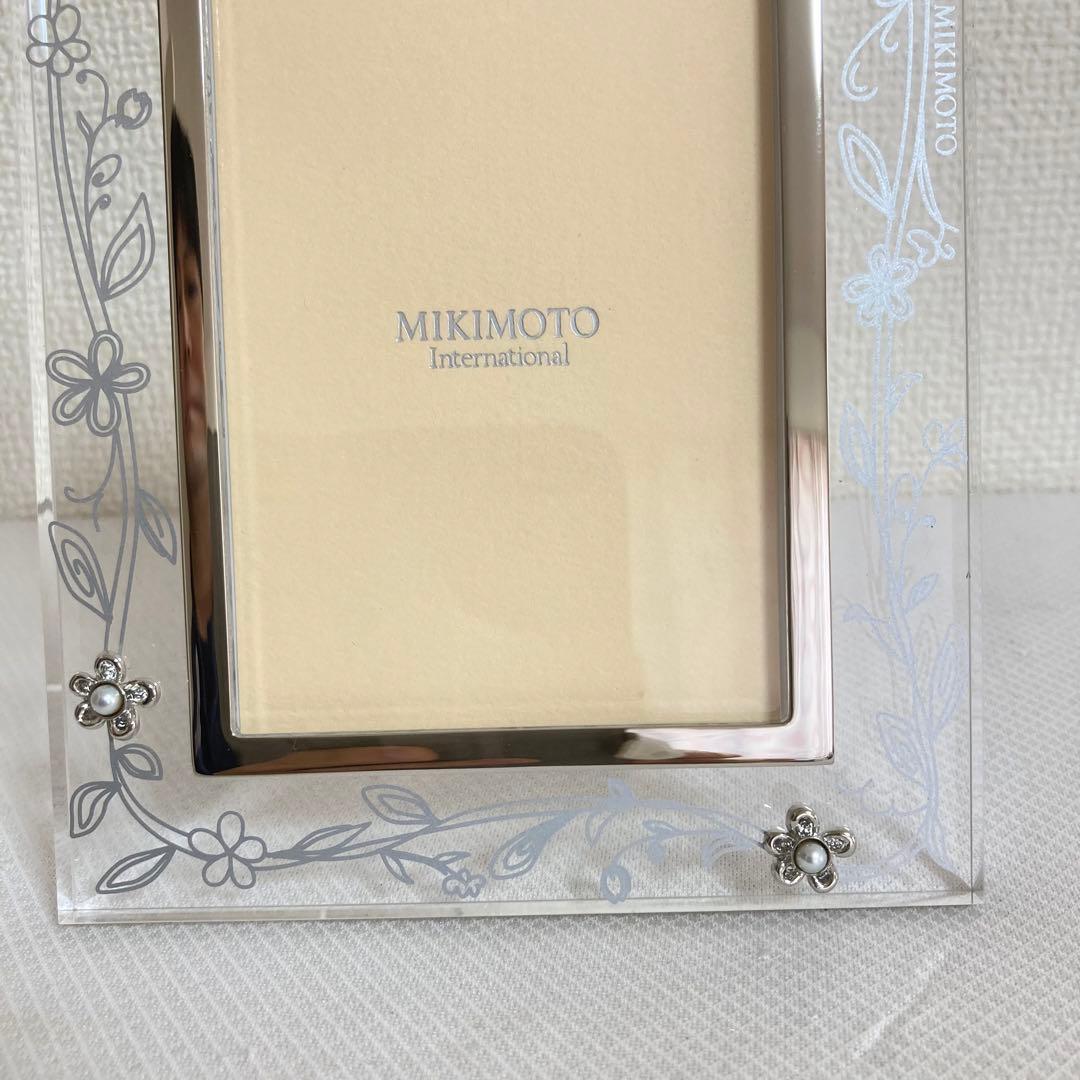MIKIMOTO ミキモト 写真立て フォト フレーム 真珠 クリスタルプレート