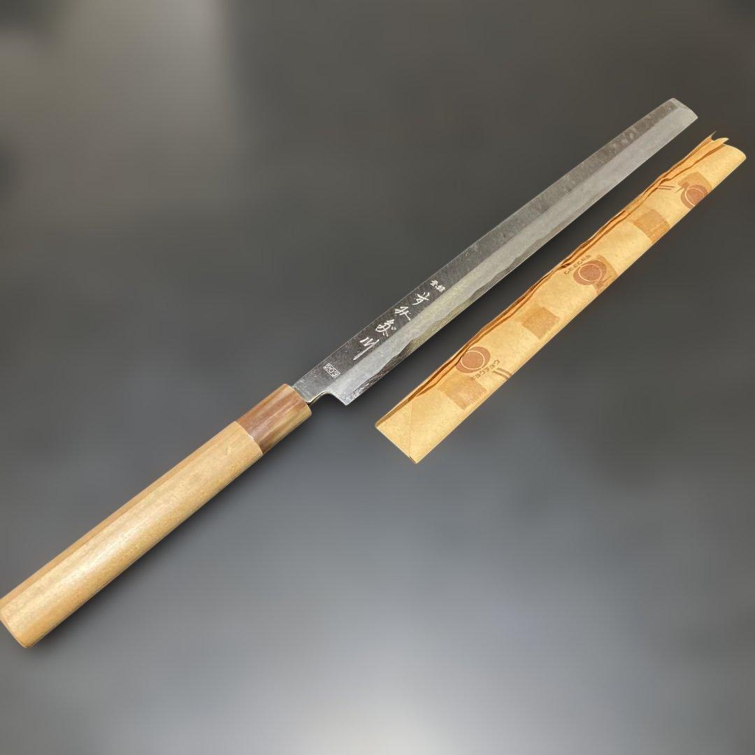 刺身包丁 鋼製 東京すみだ川 蛸引27cm ほぼ未使用 ビンテージ 美品