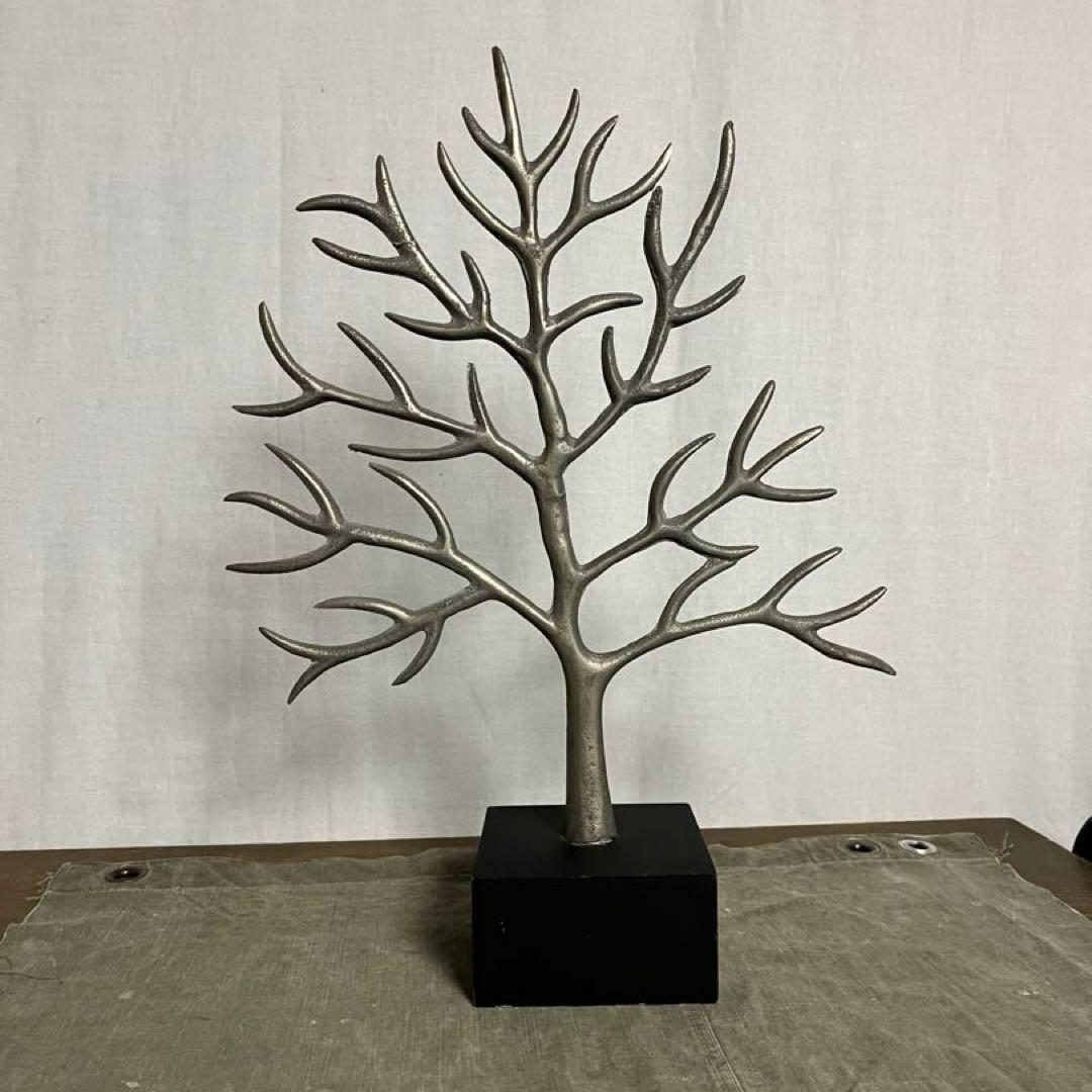 廃盤品◾️ACTUS アクタス 木モチーフ アクセサリースタンド 置物 オブジェ