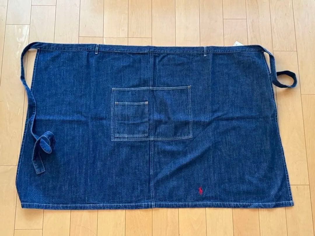 未使用 【Ralph Lauren】デニム ソムリエ エプロン 刺繍