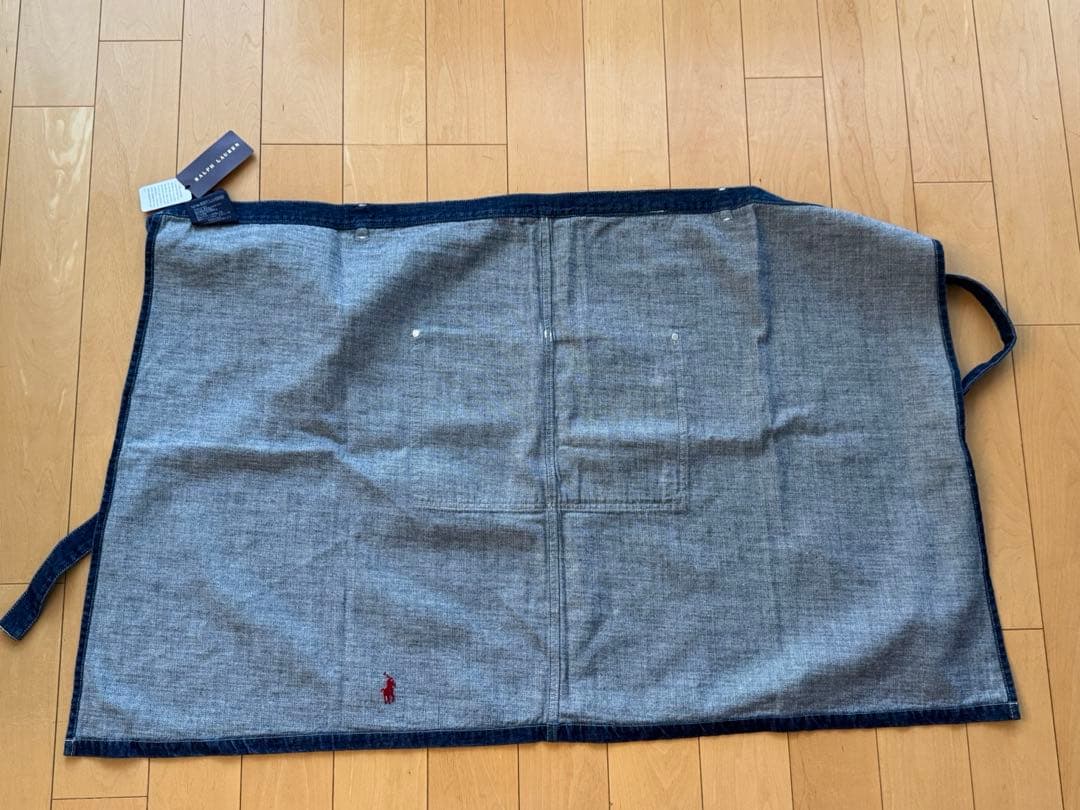 未使用 【Ralph Lauren】デニム ソムリエ エプロン 刺繍