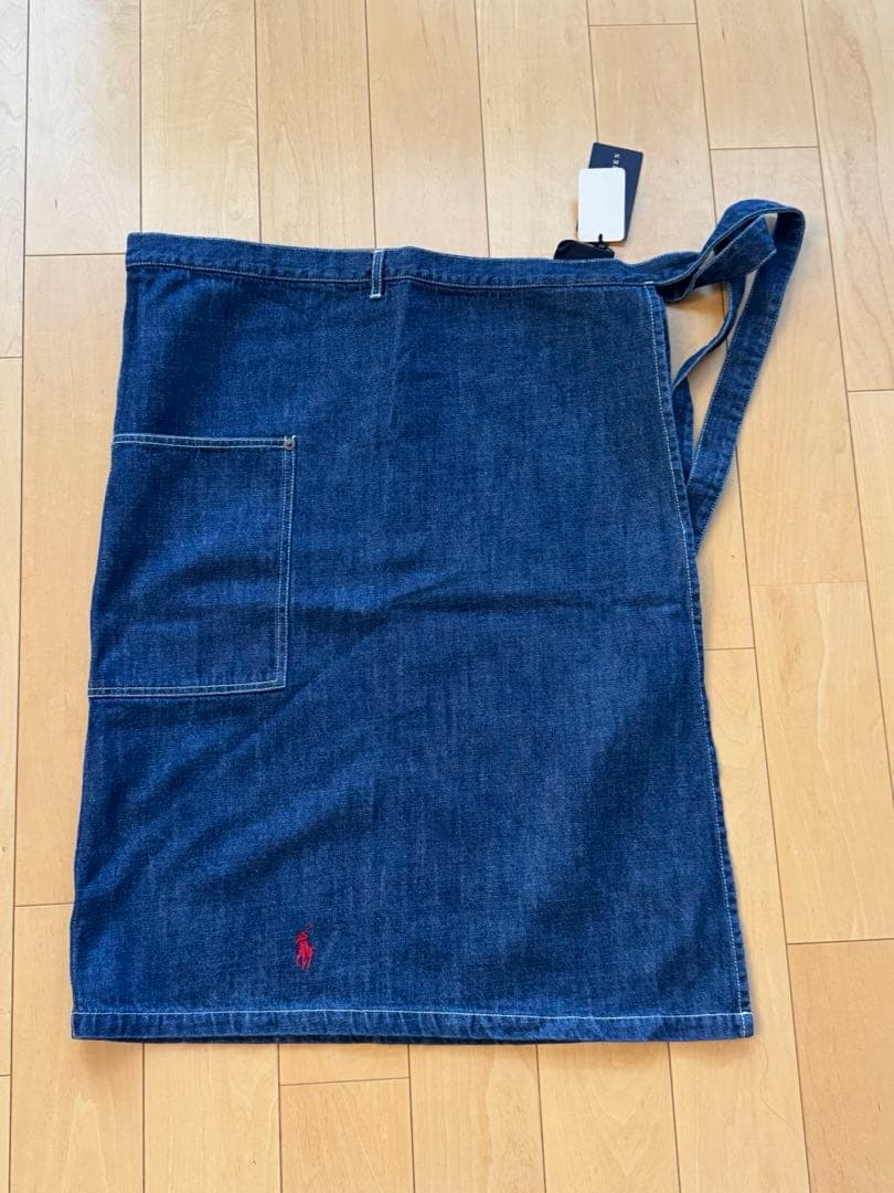 未使用 【Ralph Lauren】デニム ソムリエ エプロン 刺繍