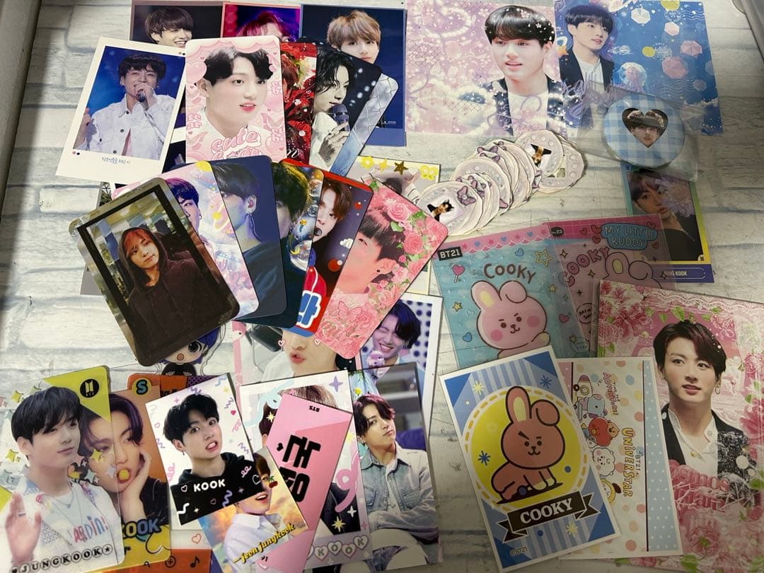BTSジョングク公式トレカ32枚ミニフォト12枚セット合計44枚セット