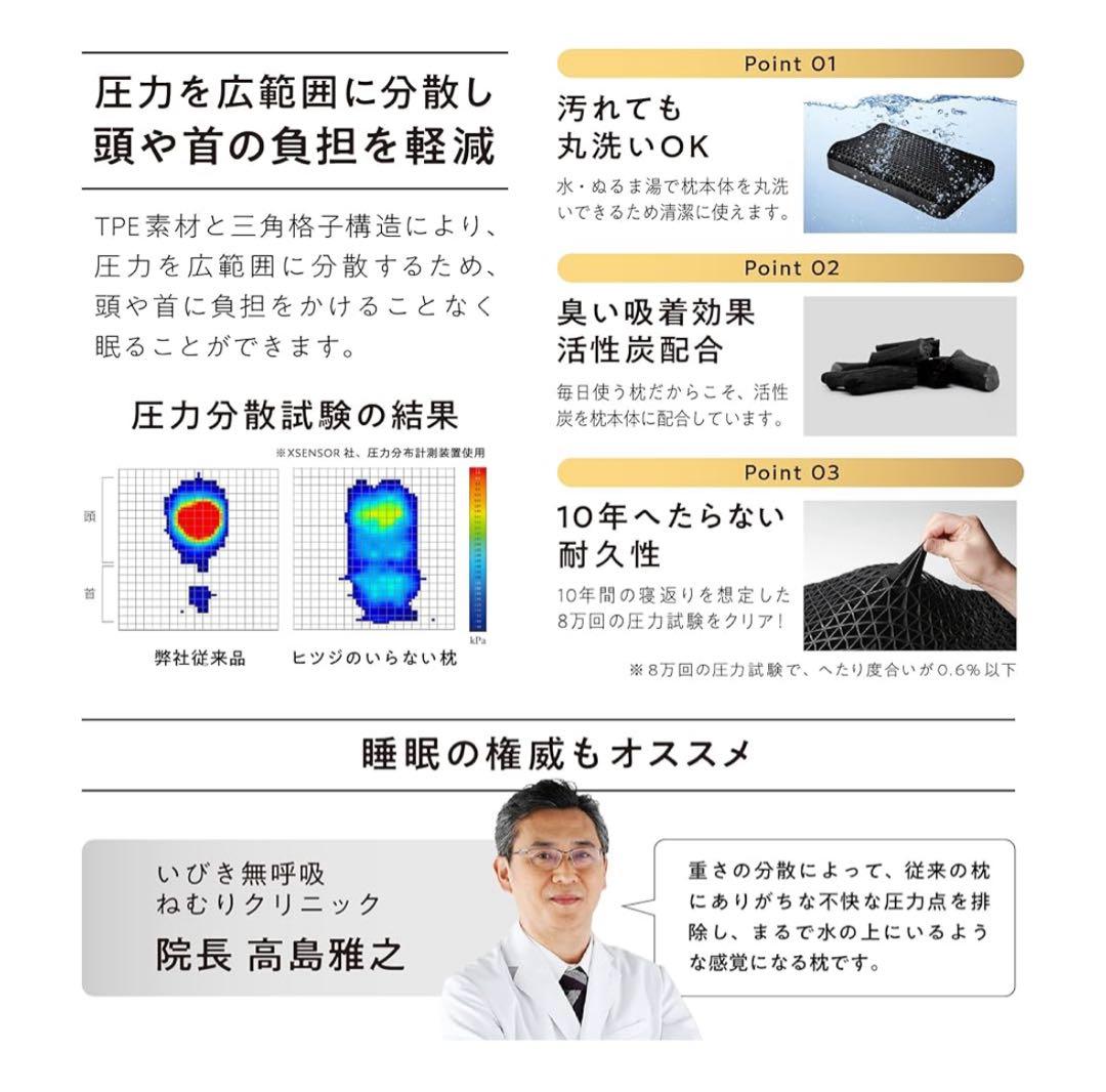 ヒツジのいらない枕〜至極〜　枕カバーあり・箱無し