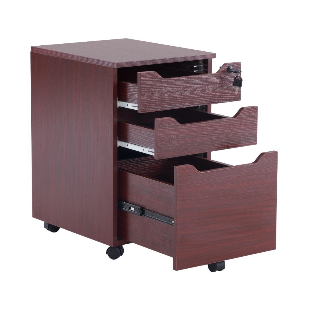 サイドワゴン ラック デスクワゴン 鍵付き キャスター付き 脇机 オフィス