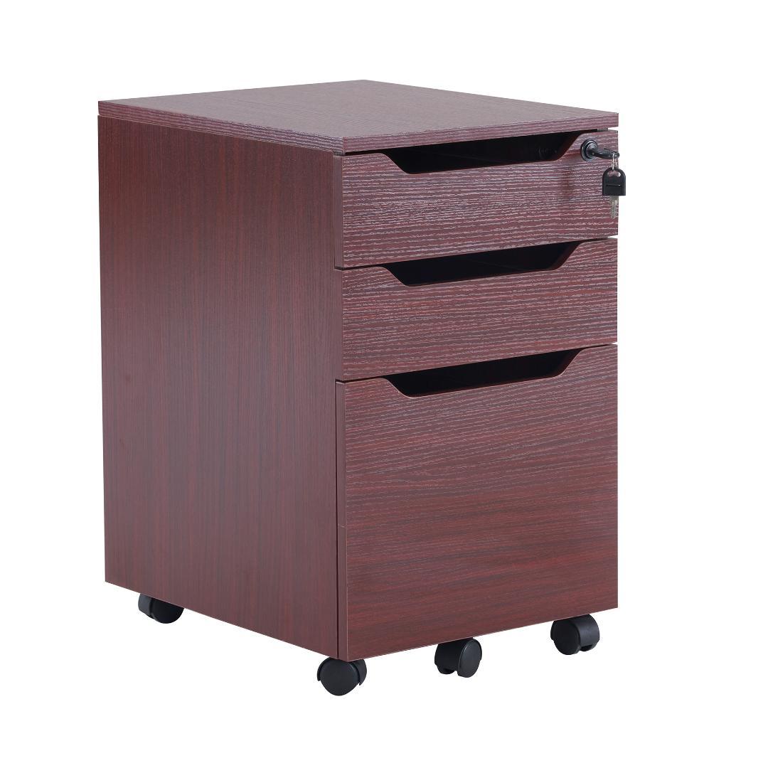 サイドワゴン ラック デスクワゴン 鍵付き キャスター付き 脇机 オフィス