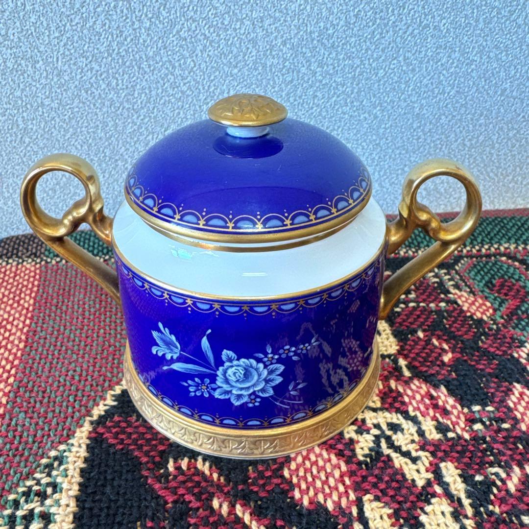 【希少】ナカヤマ陶器　宮内庁御用賜　金彩　プレジデント　　　お皿＆シュガーポット