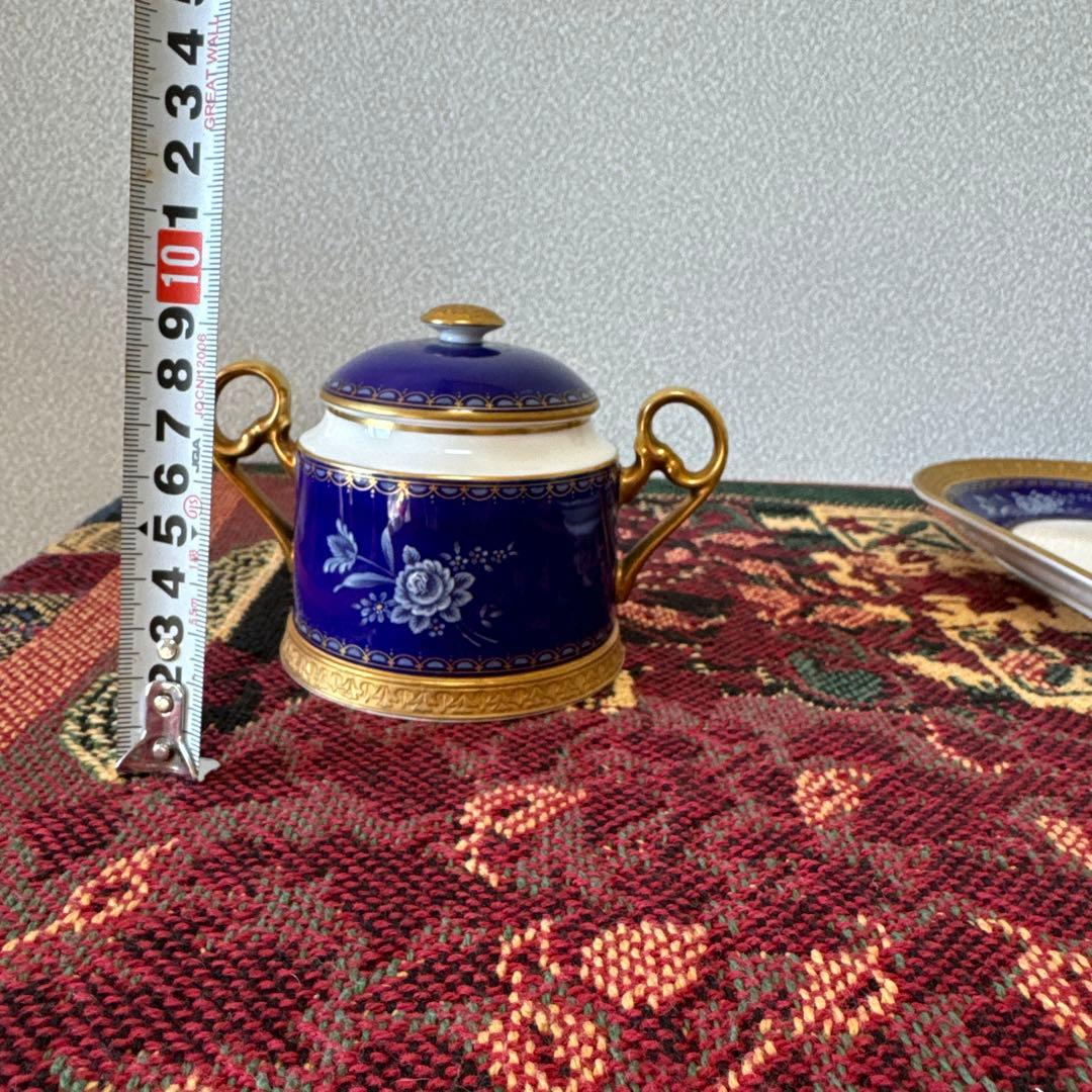 【希少】ナカヤマ陶器　宮内庁御用賜　金彩　プレジデント　　　お皿＆シュガーポット