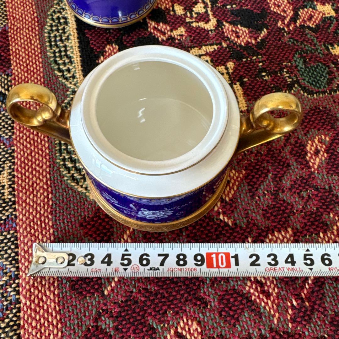 【希少】ナカヤマ陶器　宮内庁御用賜　金彩　プレジデント　　　お皿＆シュガーポット