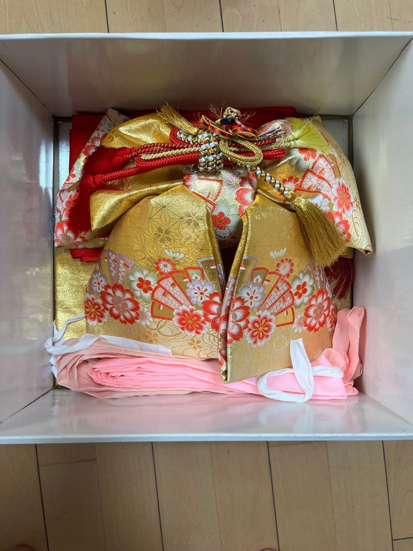 晴れ着‼️七五三用着物 黒とピンクの花柄