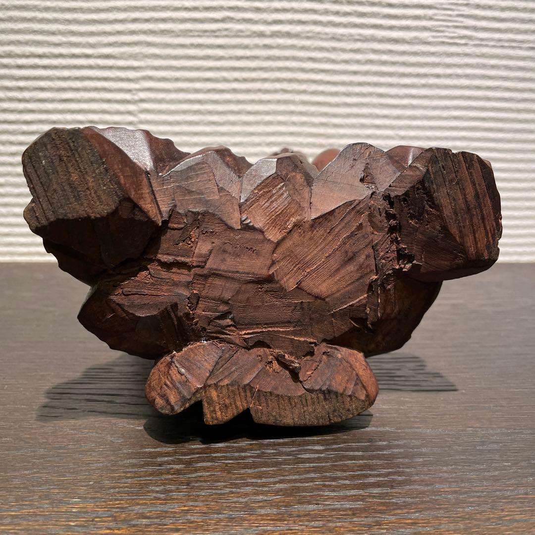 木彫　象嵌玉眼　紫檀　骨董品