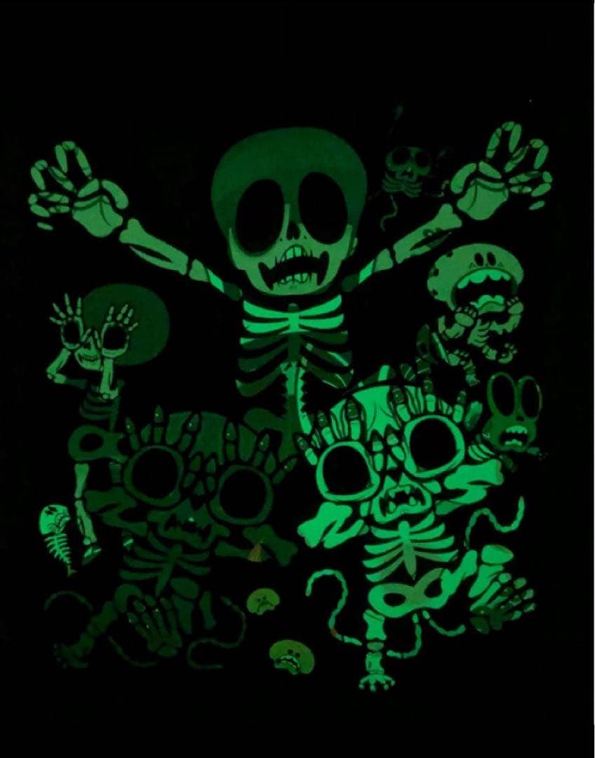 GRAPE BRAIN おにぎりと奇妙な仲間達展 シルクスクリーンポスターGID