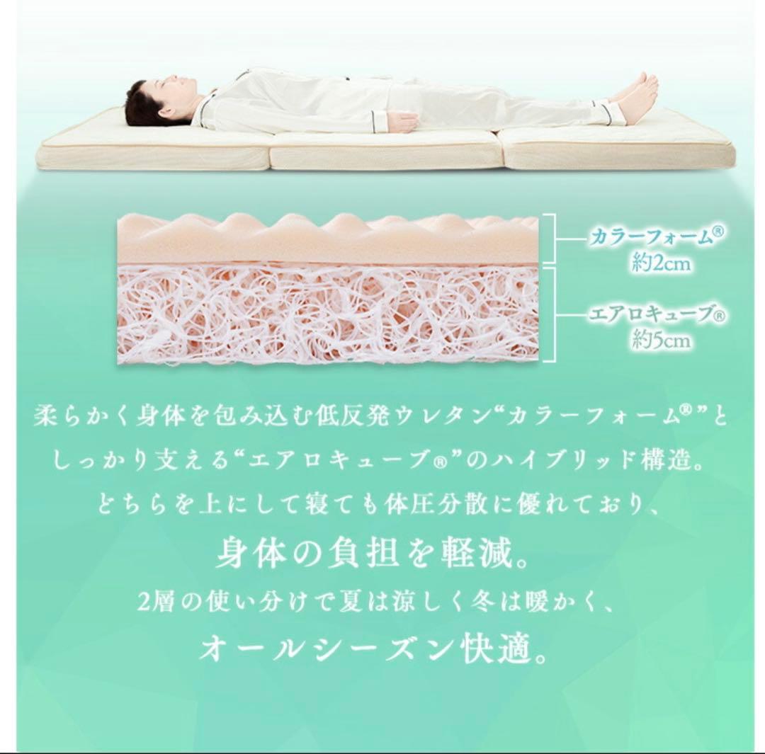 三つ折りマットレス　アイリスオーヤマ HBT80-S ☆直接引き取り☆