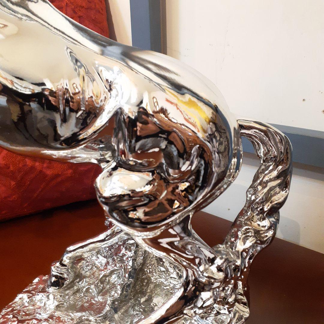 輸入雑貨　イタリアンクラッシック　『シルバーホース』　馬オーナメント　エレガント