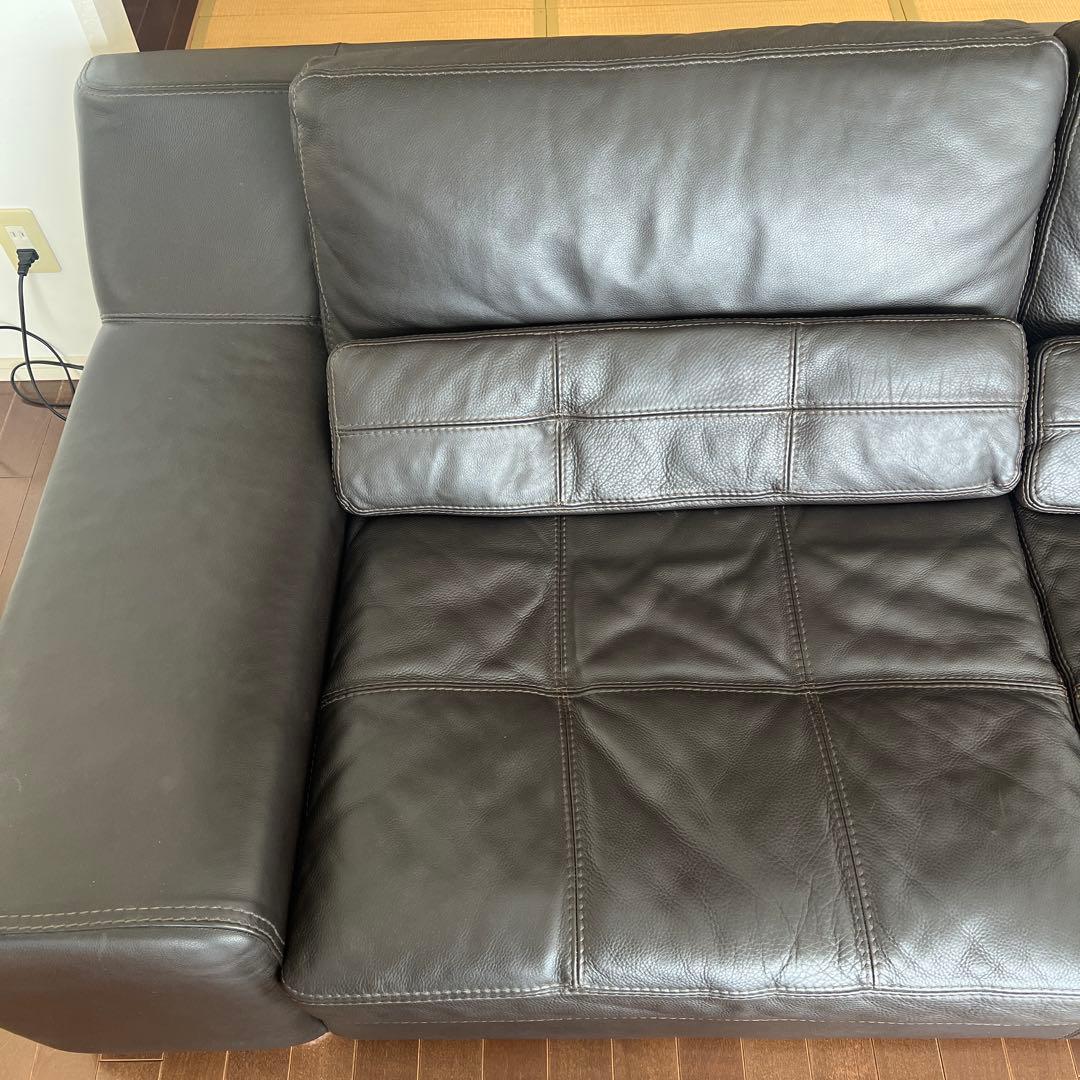 ‼️みいページ‼️CONTEMPO イタリア製本革ソファ 2人掛け