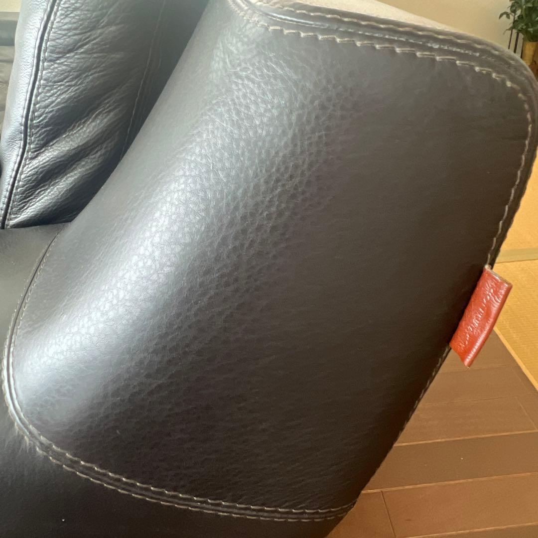 ‼️みいページ‼️CONTEMPO イタリア製本革ソファ 2人掛け