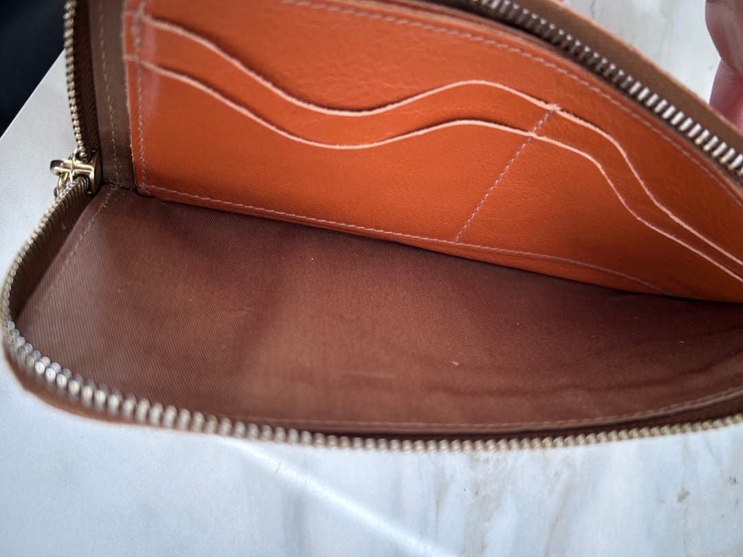 長財布 IL BISONTEイルビゾンテ　フラットレザーロングウォレット