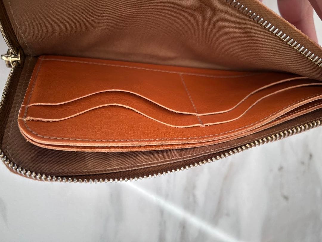 長財布 IL BISONTEイルビゾンテ　フラットレザーロングウォレット