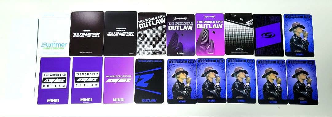 ATEEZ アチズ MINGI ミンギ OUTLLOW等 トレカ19枚セット | Buyee日本