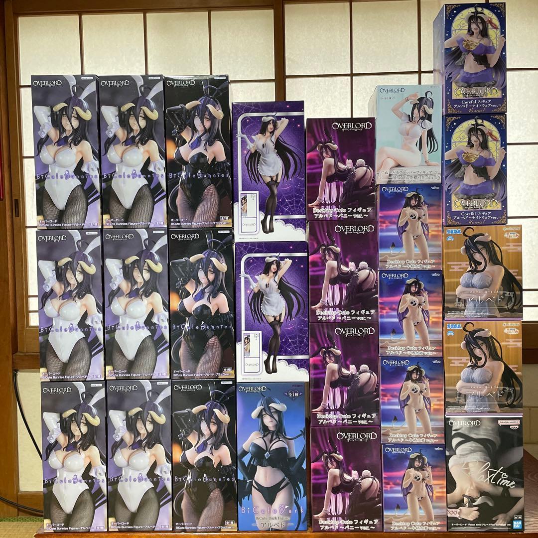 プライズフィギュアまとめ売り　オーバーロード アルベド① 新品未開封品26点 オーバーロード アルベドフィギュア (プライズ)