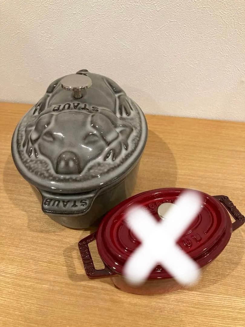 staub 旧ピギーココット　オーバル　17 レア　ストウブ