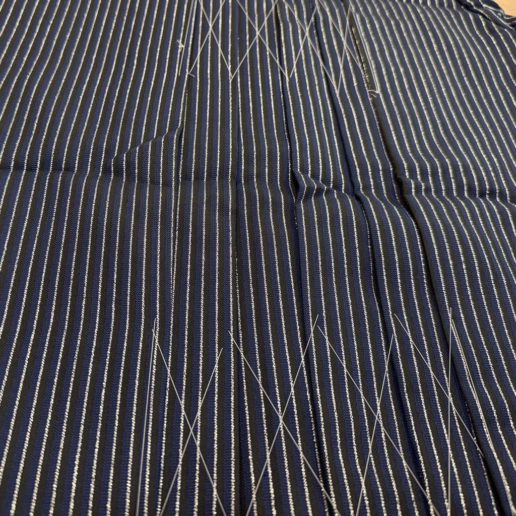 七五三 五歳 男児 袴小物セット 紋袴 紺色×シルバー 草履サイズ変更可