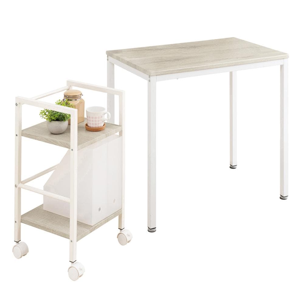 《新品・送料無料》ヴィンテージテーブル＆ワゴン 机 収納 おしゃれ 木製