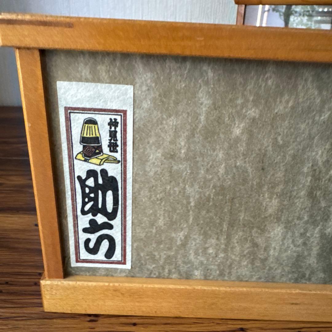 浅草　助六　伝統的日本ミニチュアフィギュア 2体 翁　夫婦　ケース付き