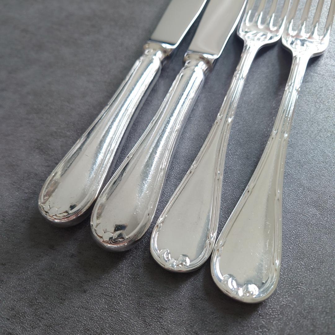 希少 クリストフル リュバン テーブルサイズ 4点