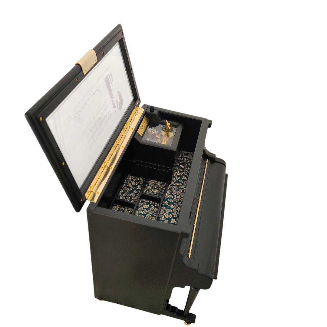 【美品・人気曲】宝石箱 アップライトピアノ型　オルゴール付き　いとしのエリー